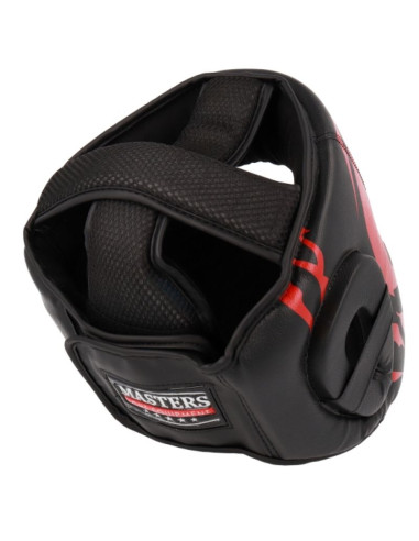 Kask bokserski masters kss-fight-gear czarno-czerwony