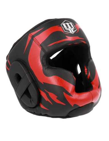 Kask bokserski masters kss-fight-gear czarno-czerwony