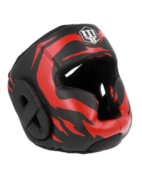 Kask bokserski masters kss-fight-gear czarno-czerwony