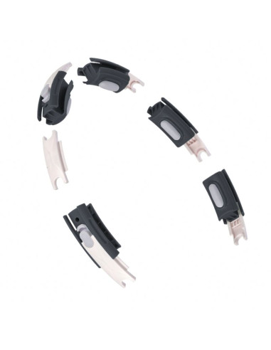 Zestaw hula hop magnetyczny black hhm15 z licznikiem hms + pas wyszczuplający br163 red