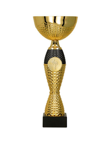 Puchar metalowy złoto-czarny