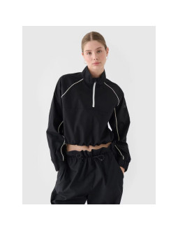 Kurtka przejściowa cropped ze stójką damska 4f 4frss24ttjaf0886-20s