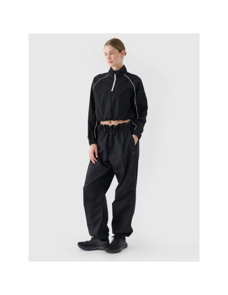 Kurtka przejściowa cropped ze stójką damska 4f 4frss24ttjaf0886-20s