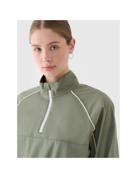 Kurtka przejściowa cropped ze stójką damska 4f 4frss24ttjaf0886-44s