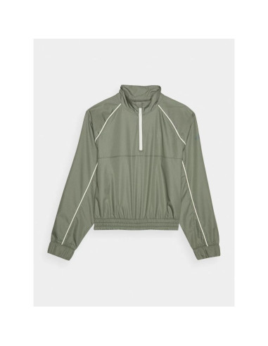 Kurtka przejściowa cropped ze stójką damska 4f 4frss24ttjaf0886-44s