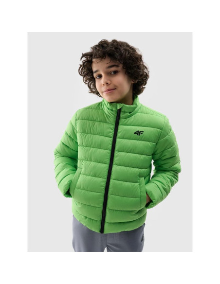 Kurtka chłopięca puchowa z wypełnieniem syntetycznym 4f 4fjwss25tdjam520-45s