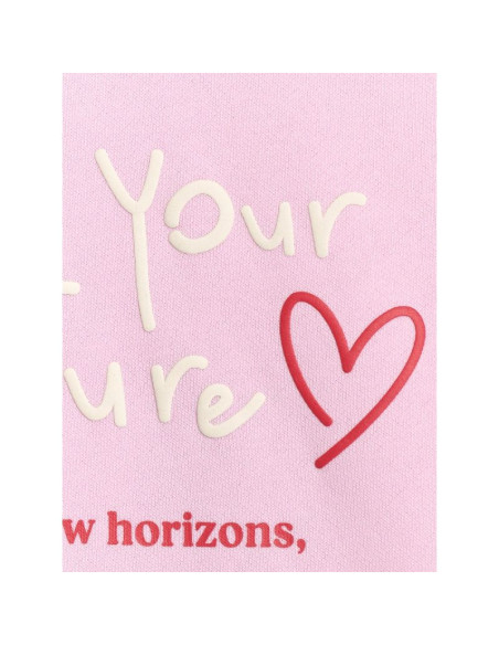 Bluza dresowa oversize nierozpinana z kapturem dziewczęca 4f 4fjraw25tswsf2429-56s