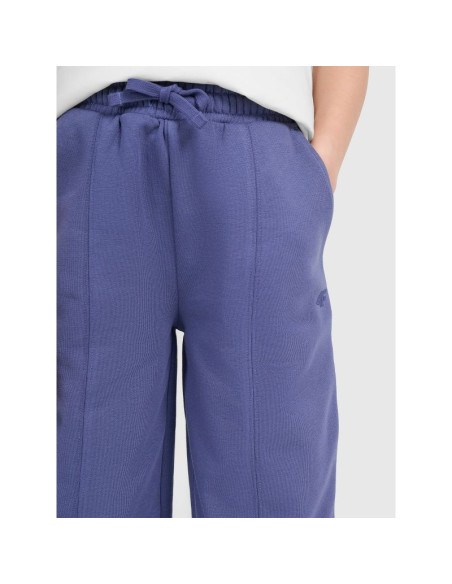 Spodnie dresowe z szerokimi nogawkami dziewczęce 4f 4fjraw25ttrof1598-33s