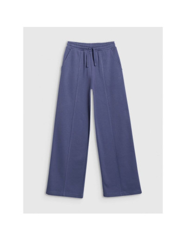 Spodnie dresowe z szerokimi nogawkami dziewczęce 4f 4fjraw25ttrof1598-33s