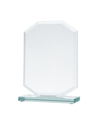 Trofeum szklane z rozklejoną podstawą