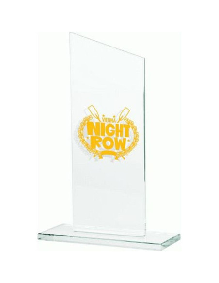 Trofeum szklane grawerowane + wypełnienie farbą