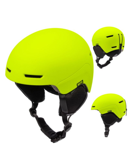Kask narciarski meteor avalo s 53-55 cm neonowy żółty