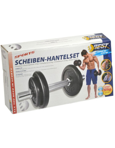 Hantla żeliwna 10 kg best sporting śr 30mm