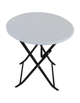 Stół składany balkonowo cateringowy biały 60x72cm