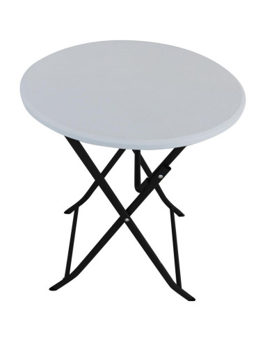 Stół składany balkonowo cateringowy biały 60x72cm