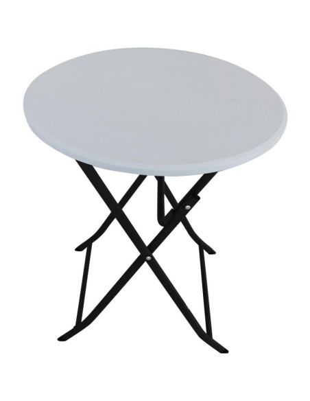 Stół składany balkonowo cateringowy biały 60x72cm