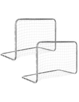 Zestaw 2 bramek do piłki nożnej z siatką 78x56x45cm