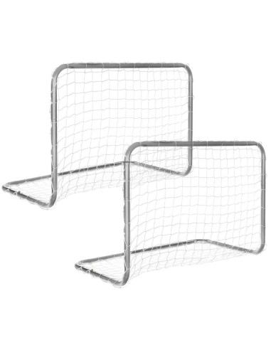 Zestaw 2 bramek do piłki nożnej z siatką 78x56x45cm