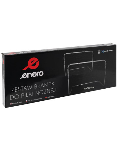 Zestaw 2 bramek do piłki nożnej z siatką 78x56x45cm