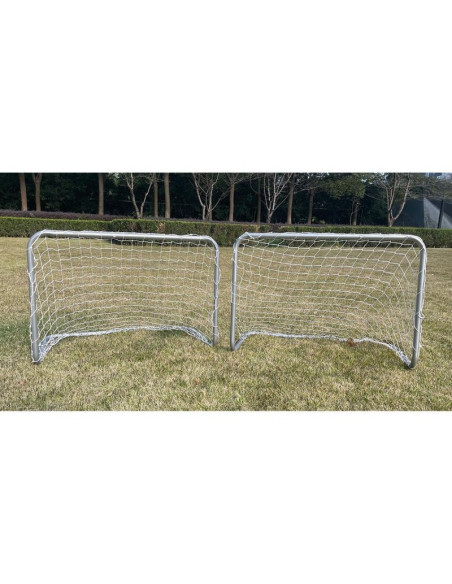 Zestaw 2 bramek do piłki nożnej z siatką 78x56x45cm