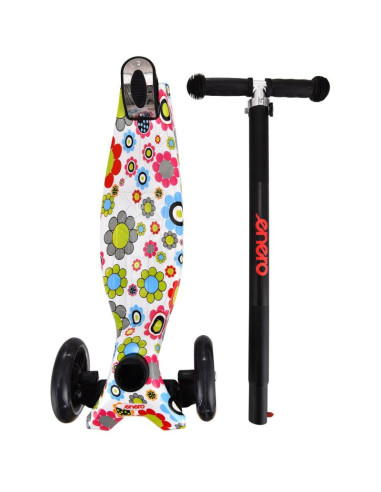 Hulajnoga 3-kołowa balansowa enero maxi flowers