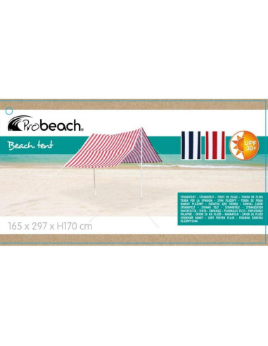 Namiot zadaszenie żagiel przeciwsłoneczny z słupkami 3x1,7m czerwony