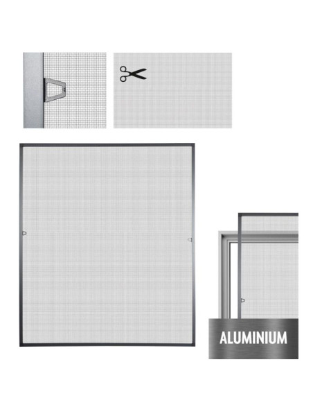 Moskitiera okno alu 150x130cm garden life