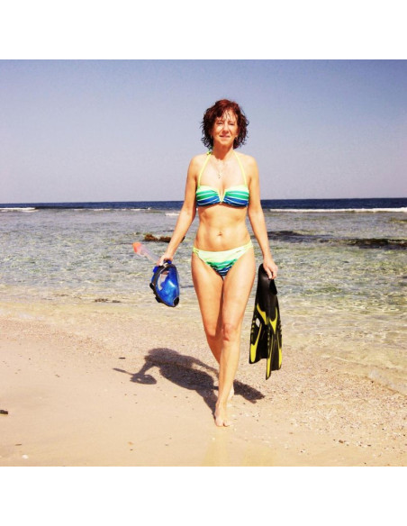 Maska do nurkowania snorkelingu junior best sporting