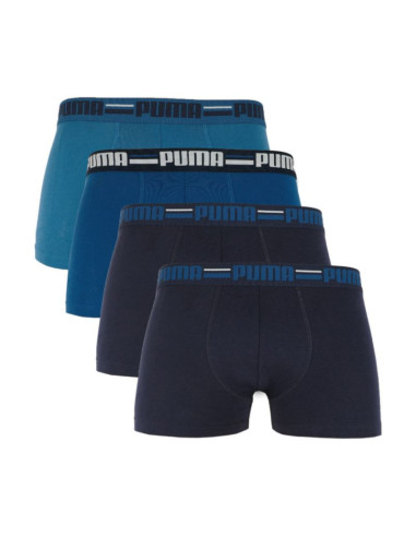 Bokserki męskie puma brand elastic 4pak granatowe/niebieskie 938197 02