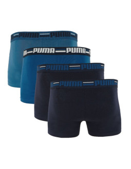 Bokserki męskie puma brand elastic 4pak granatowe/niebieskie 938197 02 2