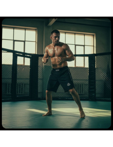 Spodenki shorty mma czarne dbx bushido