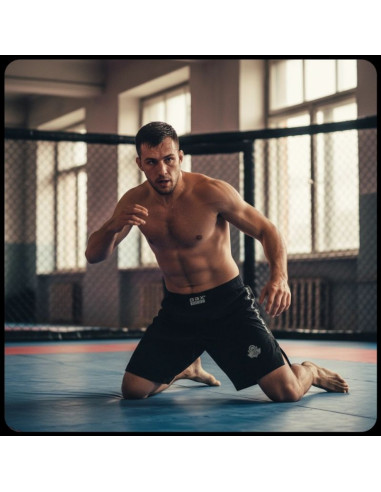 Spodenki shorty mma czarne dbx bushido