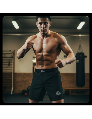 Spodenki shorty mma czarne dbx bushido