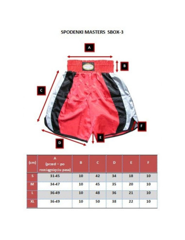 (p) spodenki bokserskie masters - sbox-3 xl