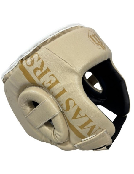 Kask bokserski masters ktop-pu-matt beżowy