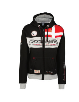 Bluza rozpinana męska geographical norway flyer danemark db men 100 czarna (wu8426h/gno/black)
