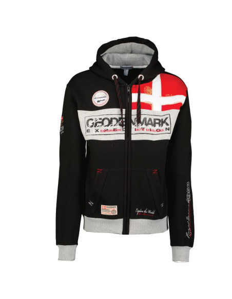Bluza rozpinana męska geographical norway flyer danemark db men 100 czarna (wu8426h/gno/black)