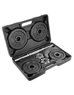 Hantla żeliwna 10 kg walizka enero fit