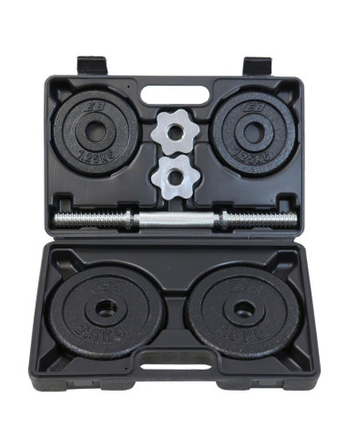 Hantla żeliwna 10 kg walizka enero fit