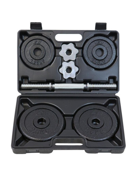 Hantla żeliwna 10 kg walizka enero fit