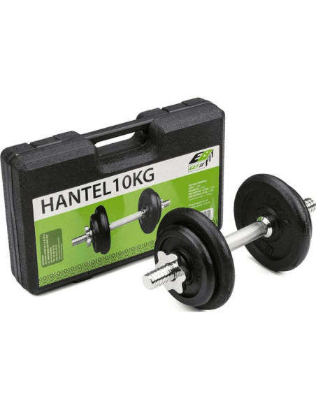 Hantla żeliwna 10 kg walizka enero fit