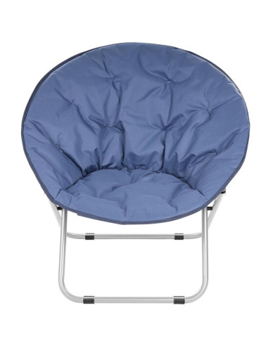 Fotel campingowy moon 82x68x79cm granatowy enero camp