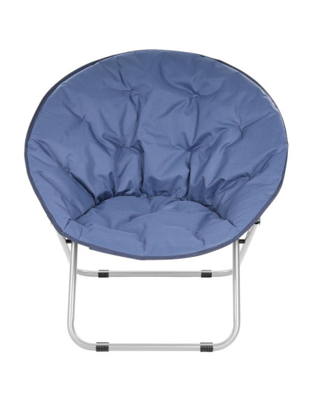 Fotel campingowy moon 82x68x79cm granatowy enero camp