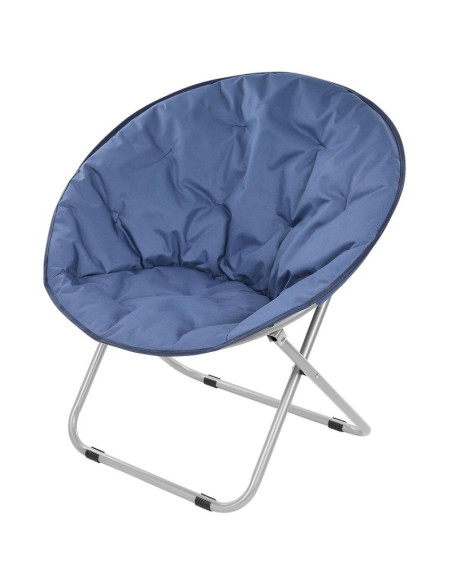 Fotel campingowy moon 82x68x79cm granatowy enero camp