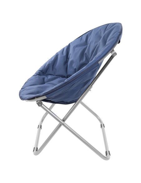 Fotel campingowy moon 82x68x79cm granatowy enero camp
