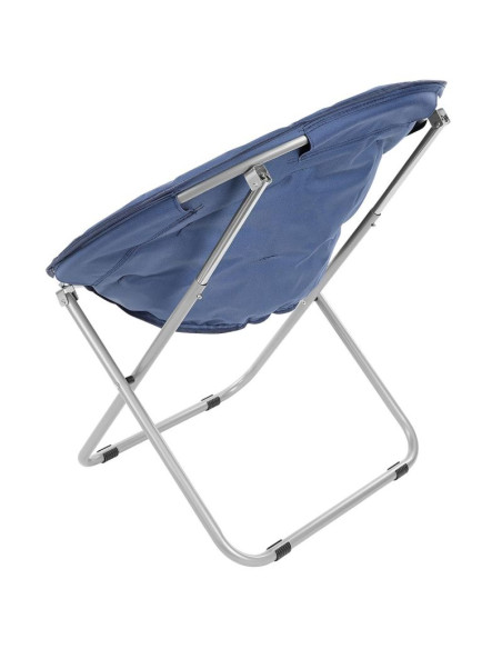 Fotel campingowy moon 82x68x79cm granatowy enero camp