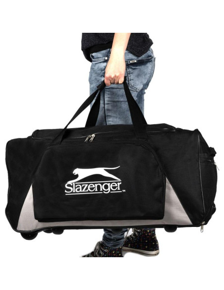 Torba sportowa podróżna z kółkami slazenger czarna
