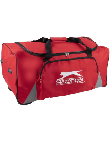 Torba sportowa podróżna z kółkami slazenger czerwona