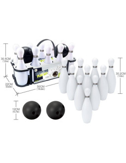 Zestaw sportowy do gry w kręgle bowling play set 30cm 2