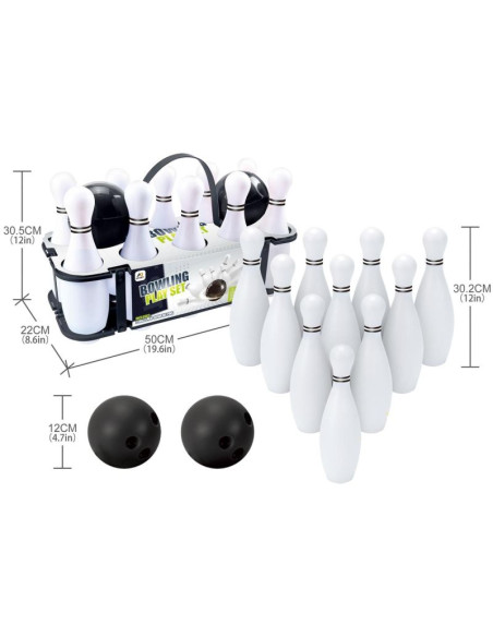 Zestaw sportowy do gry w kręgle bowling play set 30cm